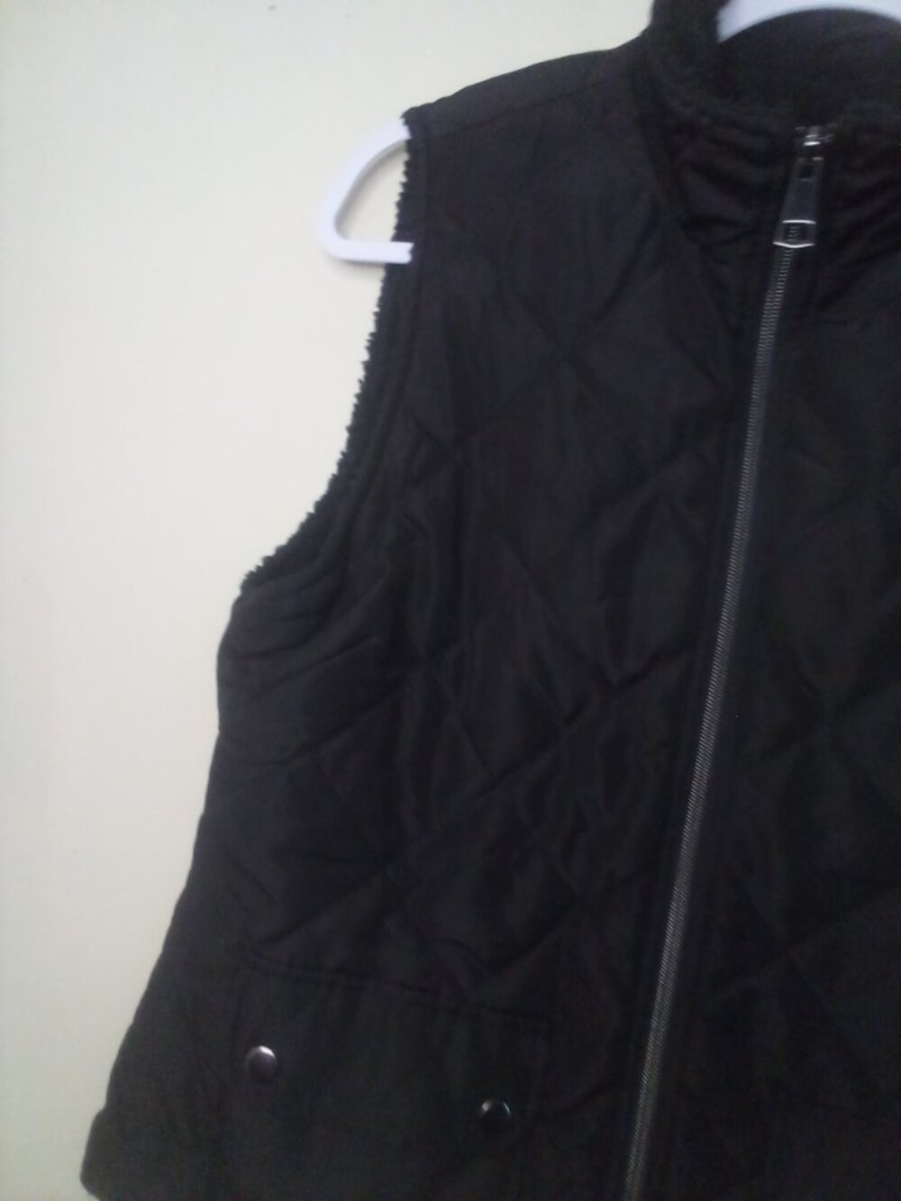 B & T Essentials DXL Fleece Vest Men 3XL Full Zip Sleeveless Pockets Black - Picture 5 of 15